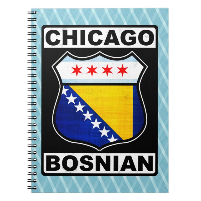 Caderno Espiral Chicago Bósnio Americano (Frente)
