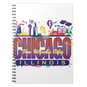 Caderno Espiral Chicago Confetti
