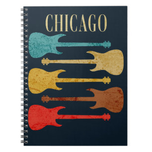 Caderno Espiral Chicago Vintage Guitars Festival Souvenir