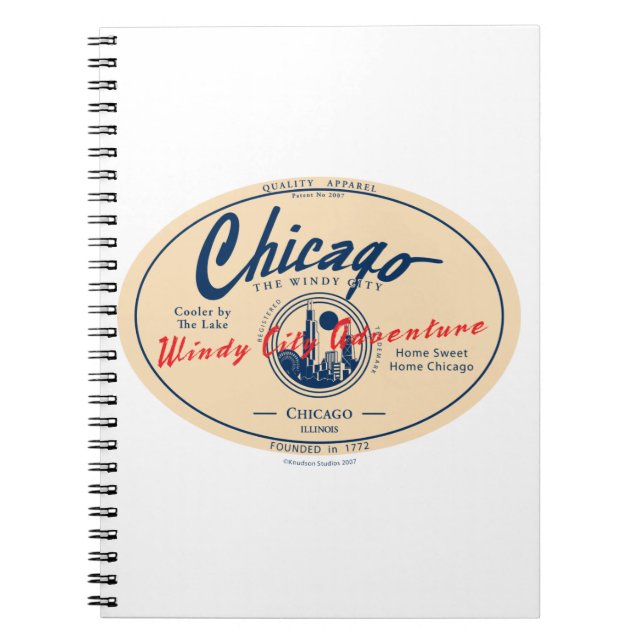 Caderno Espiral Chicago Windy City (Frente)