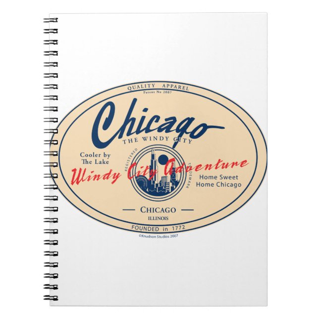 Caderno Espiral Chicago Windy City Adventure (Frente)