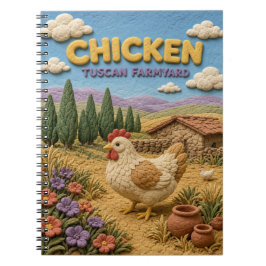 Caderno Espiral Chicken Tuscan Farmyard Modern KlayKoo