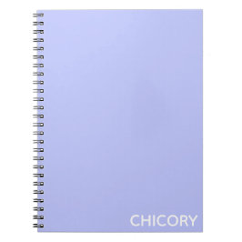 Caderno Espiral Chicória - Denominação de cor azul da flor