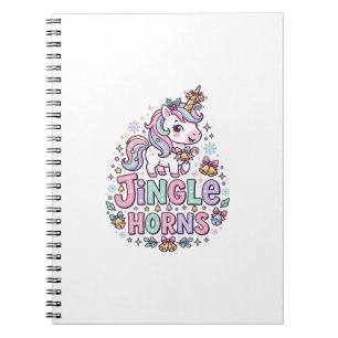 Caderno Espiral Chifres Tilintantes de Unicórnio Vestuário Encanta