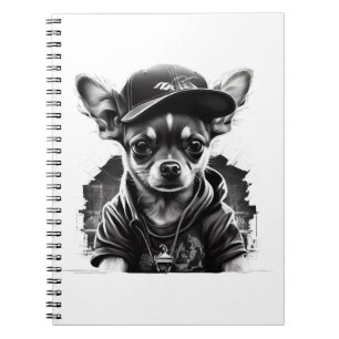 Caderno Espiral Chihuahua Legal Cachorro Rap-Salto Gangster