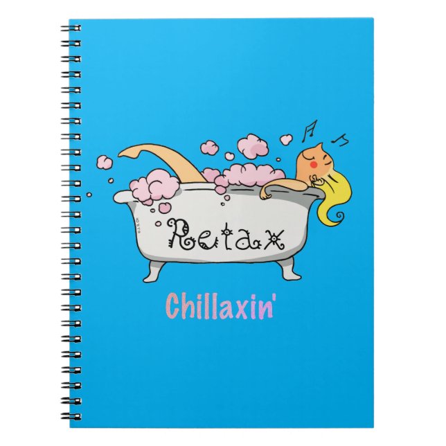 Caderno Espiral Chillaxin’ Notes – Temática Relaxamento (Frente)