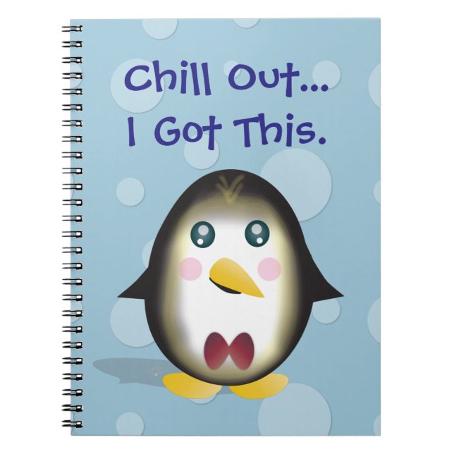 Caderno Espiral Chillin' Penguin (Frente)