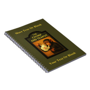 Caderno Espiral Chimp E Teapot Pub