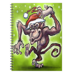Caderno Espiral Chimpanzé Natal