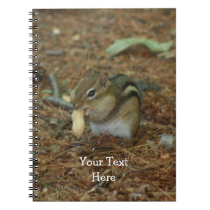 Caderno Espiral Chipmunk Bonito Com Notebook Animal Nut
