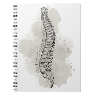 Caderno Espiral Chiropractic Notebook, Chiropractor, Chiro Gift,