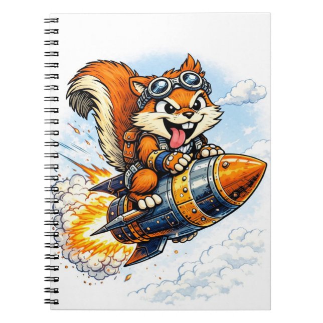 Caderno Espiral Chispa the Rocket Squirrel Spiral Notebook (Frente)