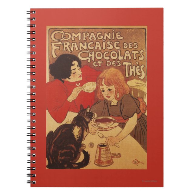 Caderno Espiral Chocolate e Tea Co Mãe e Filha (Frente)