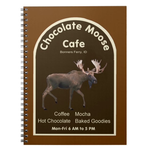 Caderno Espiral Chocolate Moose Café (Frente)