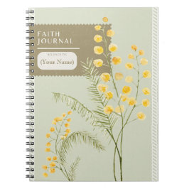 Caderno Espiral Christian Faith Diário & Sermon Notes - Flores