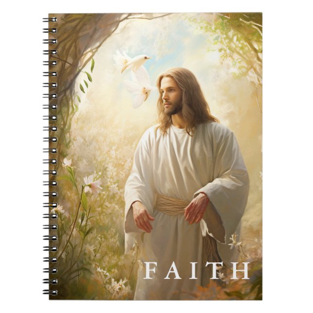 Caderno Espiral Christian Faith Jesus Notebook (Frente)