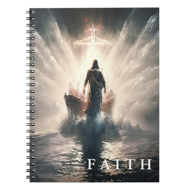 Caderno Espiral Christian Faith Jesus Notebook (Frente)