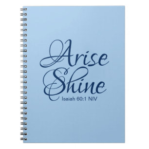 Caderno Espiral Christian Faith Surge e Bíblia Brilhante Verso Azu