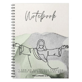 Caderno Espiral Christian Notebook for Bible Journaling