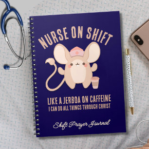 Caderno Espiral Christian NURSE EM SHIFT Jerboa Café Night Shift