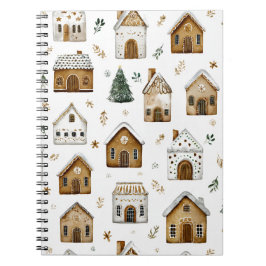 Caderno Espiral Christmas Watercolor Spiral Notebook – Cute Art