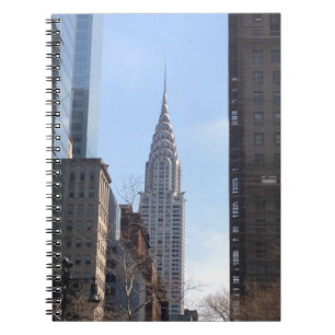 Caderno Espiral Chrysler Building Nova Iorque Skysraper Centro