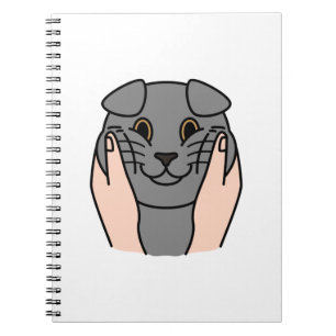 Caderno Espiral Chubby Cheeks Scottish Fold Cat