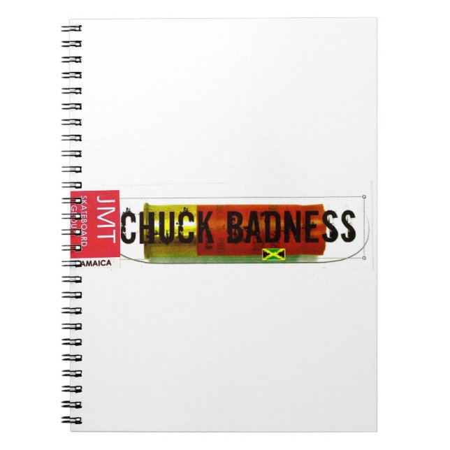 Caderno Espiral CHUCK BADNESS/TST Merchandise (Frente)