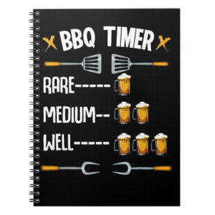 Caderno Espiral Churrasco   Cilindro Raro Da Bebida De Médio Porco