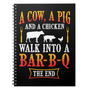 Caderno Espiral Churrasco Presente Piada Bbq Churrasco Mestre Ch