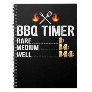 Caderno Espiral Churrasco Temporizador de Churrasco Bebendo Chur