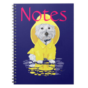 Caderno Espiral Chuvas de Abril do Westie