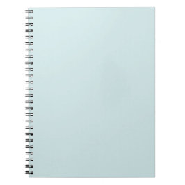 Caderno Espiral Ciano Claro Sólido Cor Simples