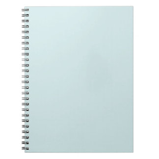 Caderno Espiral Ciano Claro Sólido Cor Simples