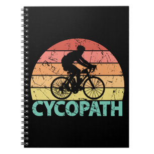 Caderno Espiral Ciclista Engraçado Cycopath Ciclismo