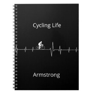 Caderno Espiral Ciclografando a vida, pulsação personalizável
