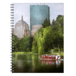 Caderno Espiral Cidade - Boston Ma - Jardim público de Boston
