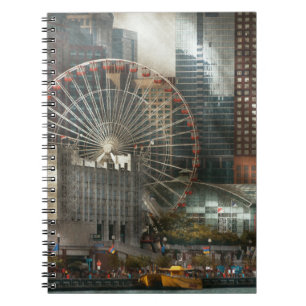 Caderno Espiral Cidade - Chicago, IL - Pressão de Pier