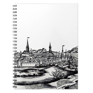 Caderno Espiral Cidade de Lübeck no norte da Alemanha