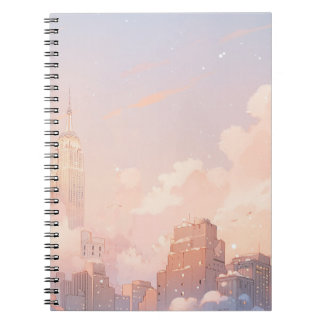 Caderno Espiral Cidade do Anime Pastel