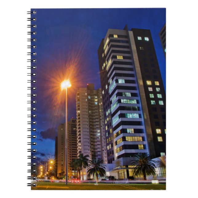 Caderno Espiral Cidade Londrina da noite (Frente)