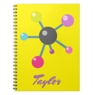 Caderno Espiral Ciência das Moléculas Brilhantes