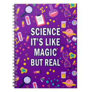 Caderno Espiral Ciência É como magia, mas real