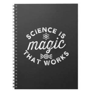 CADERNO ESPIRAL CIÊNCIA É MÁGICA QUE FUNCIONA