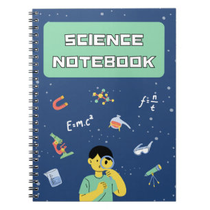Caderno Espiral Ciência moderna elegante