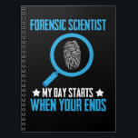 Caderno Espiral Cientistas forenses do Forense Science Investigato<br><div class="desc">Detetive Forense Science Investigator Forensics. Citações forenses de Criminologia científica.</div>