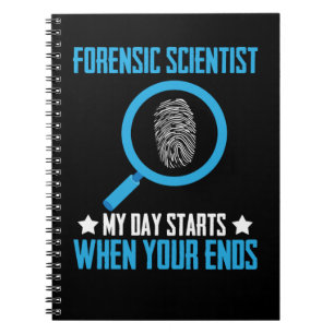 Caderno Espiral Cientistas forenses do Forense Science Investigato