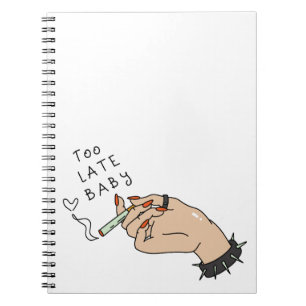 Caderno Espiral Cigarro em mãos anti-Namorados