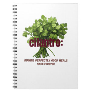 Caderno Espiral Cilantro - Arruinando refeições perfeitamente boas