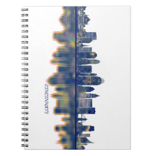 Caderno Espiral Cincinnati Skyline